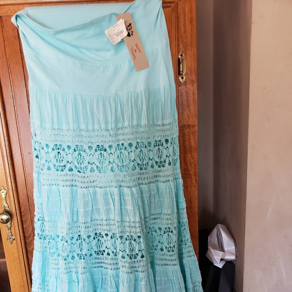 (Now and Then) Crochet Maxi skirt/dress